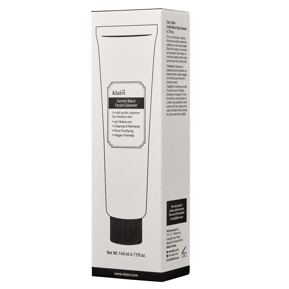 Gentle Black Facial Cleanser 140ml